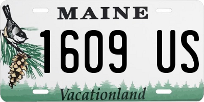 ME license plate 1609US