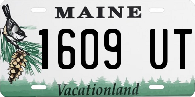 ME license plate 1609UT