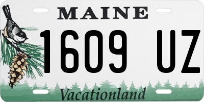 ME license plate 1609UZ