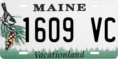 ME license plate 1609VC