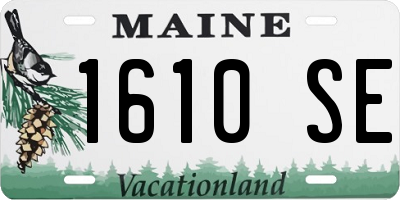 ME license plate 1610SE