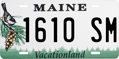 ME license plate 1610SM