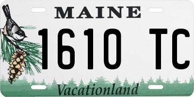 ME license plate 1610TC