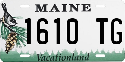 ME license plate 1610TG