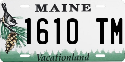 ME license plate 1610TM