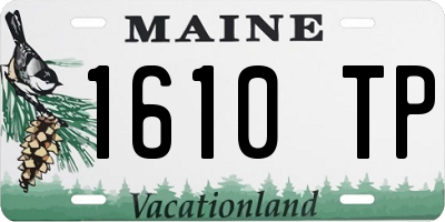ME license plate 1610TP