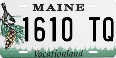 ME license plate 1610TQ