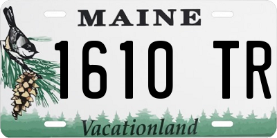 ME license plate 1610TR