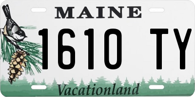 ME license plate 1610TY