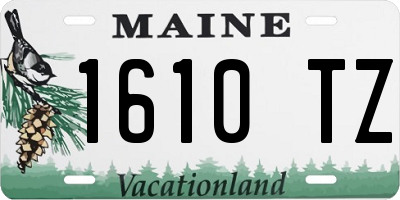 ME license plate 1610TZ