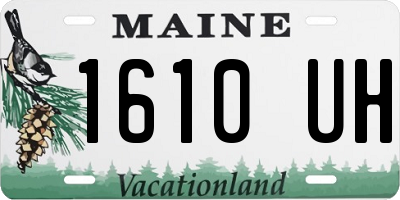 ME license plate 1610UH