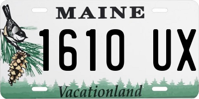 ME license plate 1610UX
