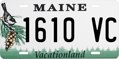 ME license plate 1610VC