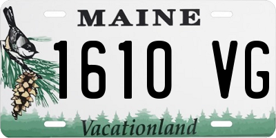 ME license plate 1610VG