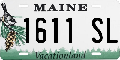 ME license plate 1611SL