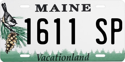 ME license plate 1611SP