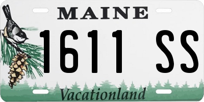 ME license plate 1611SS