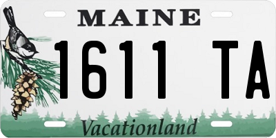 ME license plate 1611TA
