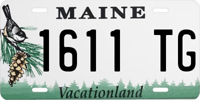ME license plate 1611TG