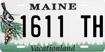 ME license plate 1611TH