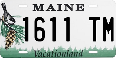 ME license plate 1611TM