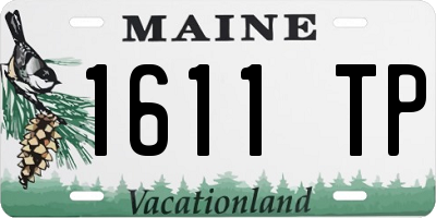 ME license plate 1611TP