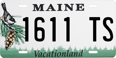 ME license plate 1611TS
