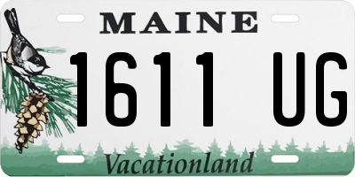 ME license plate 1611UG