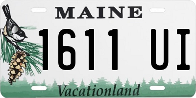 ME license plate 1611UI