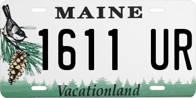 ME license plate 1611UR