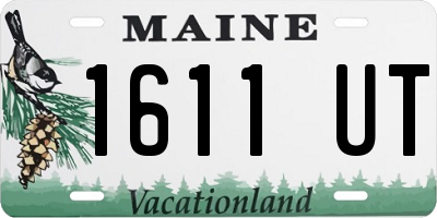 ME license plate 1611UT