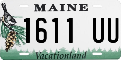 ME license plate 1611UU