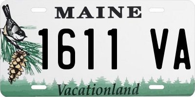 ME license plate 1611VA