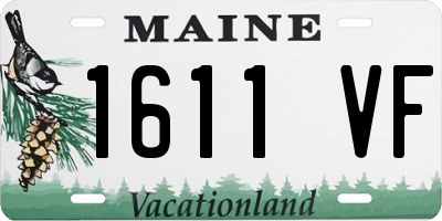 ME license plate 1611VF