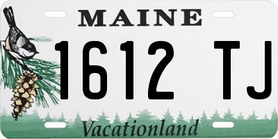 ME license plate 1612TJ