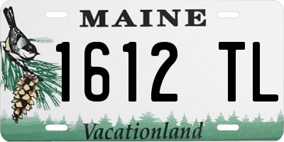 ME license plate 1612TL