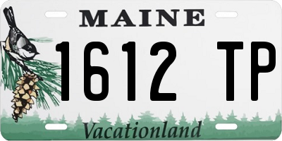 ME license plate 1612TP