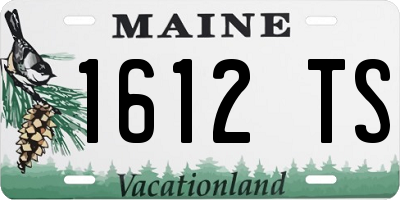 ME license plate 1612TS