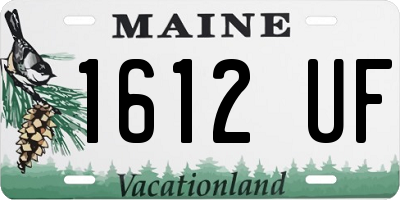 ME license plate 1612UF