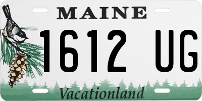 ME license plate 1612UG