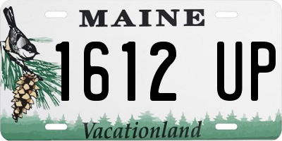 ME license plate 1612UP