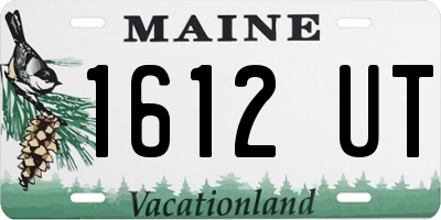 ME license plate 1612UT