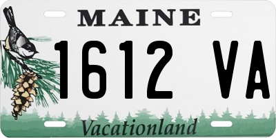 ME license plate 1612VA