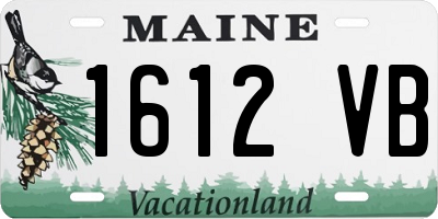 ME license plate 1612VB