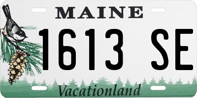 ME license plate 1613SE
