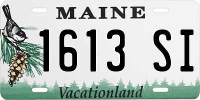 ME license plate 1613SI