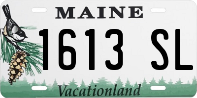 ME license plate 1613SL