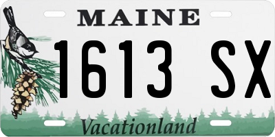 ME license plate 1613SX