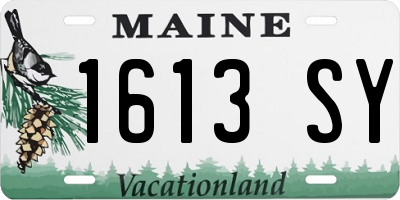 ME license plate 1613SY