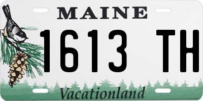 ME license plate 1613TH